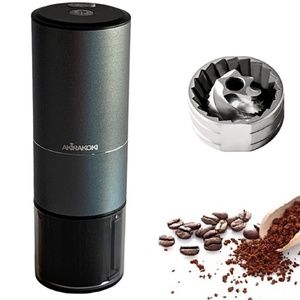 AKIRAKOKI Burr Coffee Grinder Electric, USB Rechargeable Cordless Capacity - GB